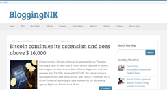 Desktop Screenshot of bloggingnik.com