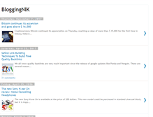 Tablet Screenshot of bloggingnik.com